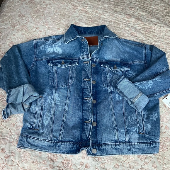 Lucky Brand Jackets & Blazers - NWT Lucky Brand Floral Demin Jacket